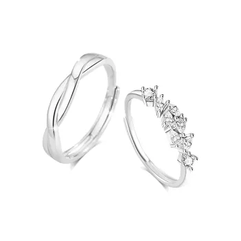 BLANK IN BLANK Sterling Silver Rings Unisex Girlfriend's Birthday
