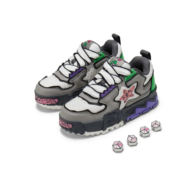 YOUQIANHUA x STARTER Vol Wear-Resistant Low-Top Skateboard Shoes Unisex Gray-9