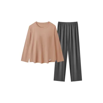 WANANNI Pajama Set Women's Crimson+Rock Gray