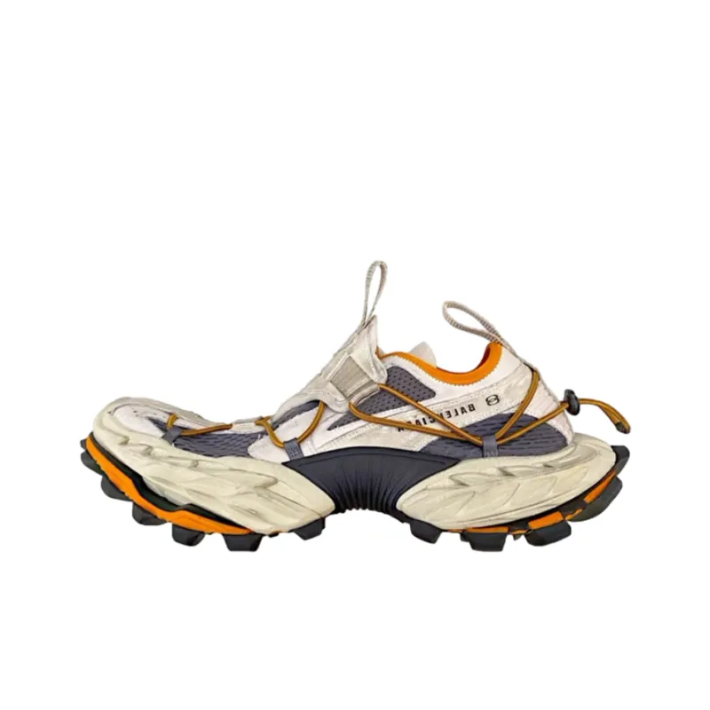 Balenciaga Hike Panelled Lace Up Sneakers-0