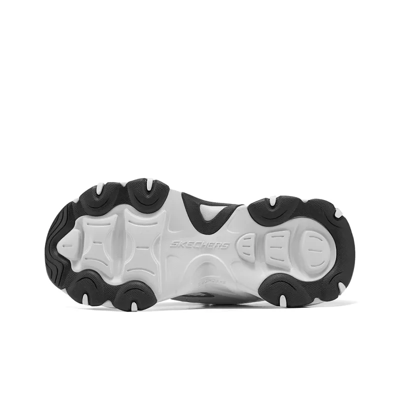 Skechers D'LITES 5.0 Cushioning, Wear Resistant Low Top Chunky Sneakers Women's Silver-4
