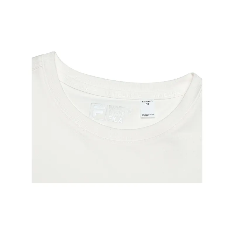 FILA T Shirt Women's Light Beige White-4