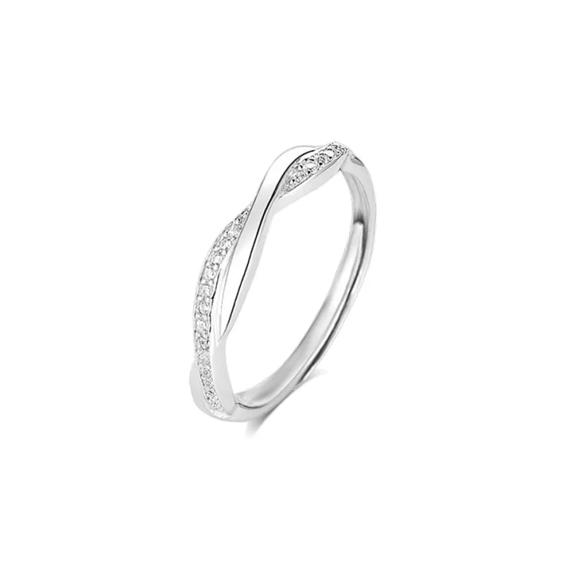 BLANK IN BLANK Sterling Silver Rings Unisex-6