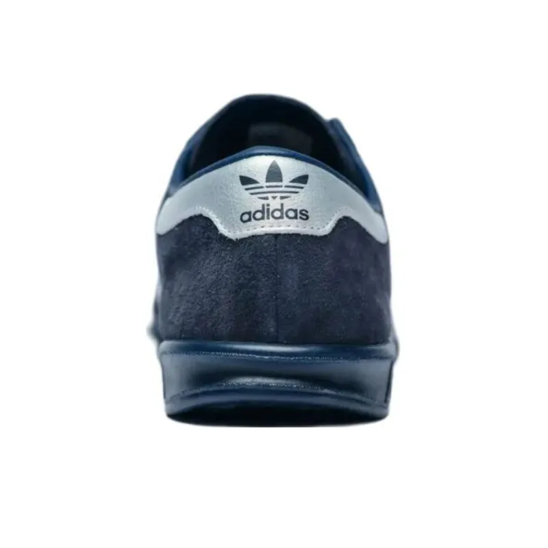Adidas Originals Hamburg Anti Slip Wear Resistant Low Top Skateboard Shoes Unisex Marine Blue-3
