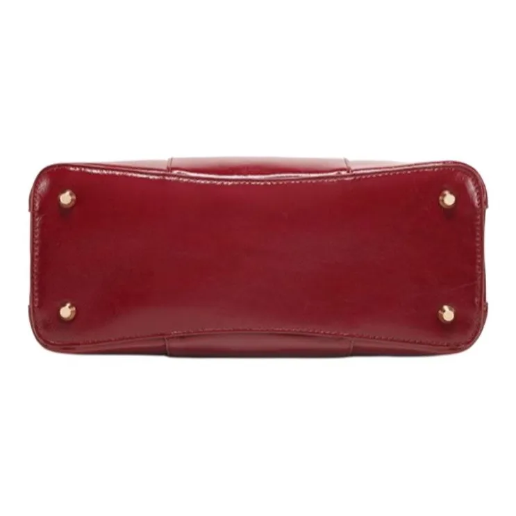 PAYOT Microfiber Synthetic Leather Wedding Bag Portable Crossbody Regular Women's Red-4