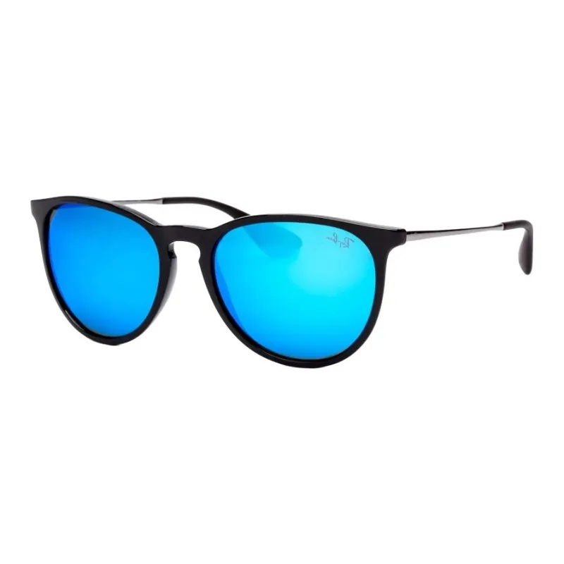 RayBan Metal Plastic Round Sunglasses Women's Black-0