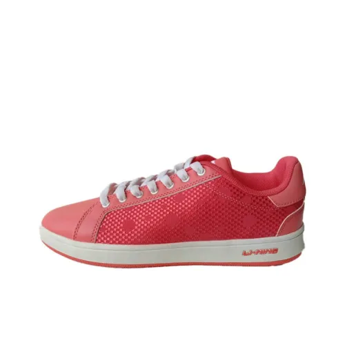LINING Skateboard Shoes Women's Low-Top Oxidized Red/White