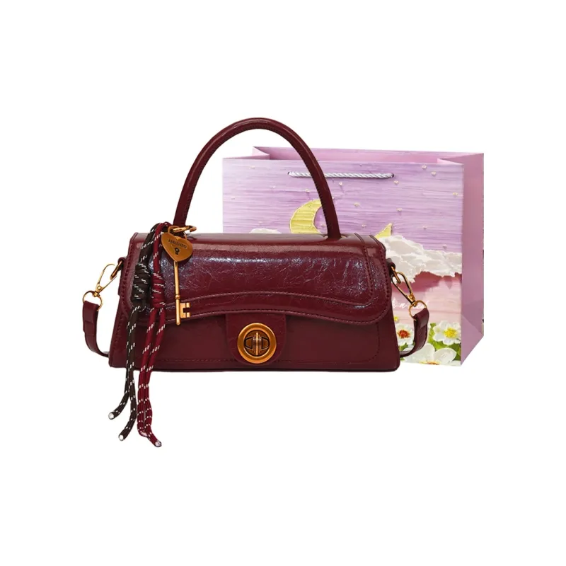 Bansusu PU Handbag Women's Khaki/Coffee/Burgundy/Black-7