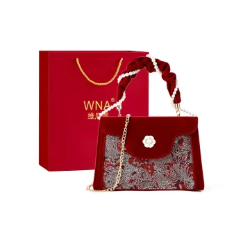 Vigno Synthetic Leather Handbag One Shoulder Crossbody Regular Women's Red