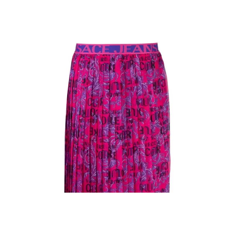 VERSACE JEANS COUTURE Logo Couture Pleated Miniskirt-4