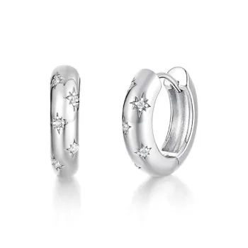 IDEAGEMER 925 Sterling Silver Earrings Men's