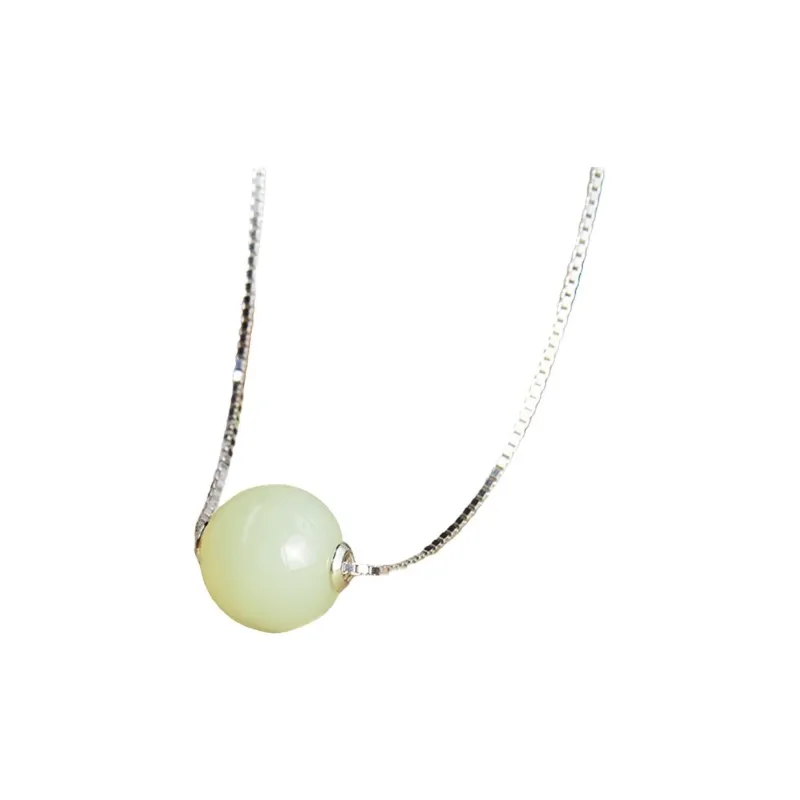 Royal Heaven's Choice Hetian Jade Necklaces Pale Greenish White Jade Unisex-0