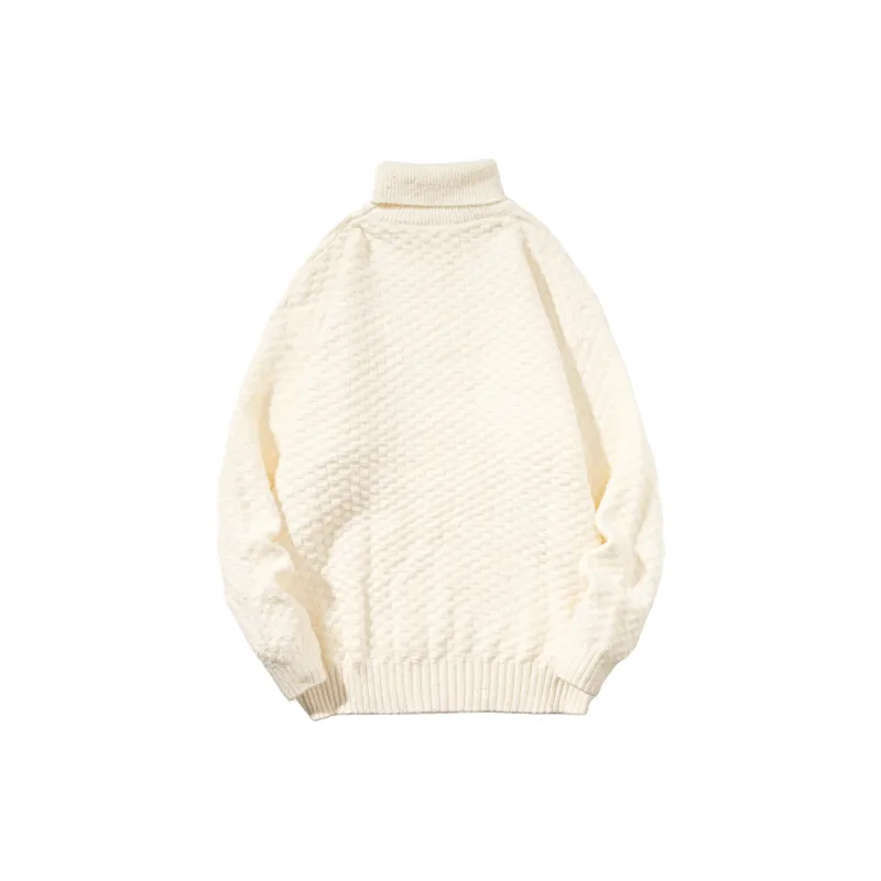 ZMOH Turtleneck Pullover Unisex Couple's-3