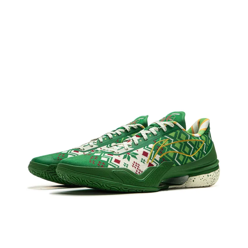 LiNing Knife 5 Slip Resistant Coverage Lightweight Rebound Low Top Performance Basketball Shoes Men's Green-2