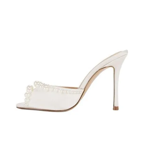 STEVE MADDEN Abrasion-Resistant Slide Slippers Women's White