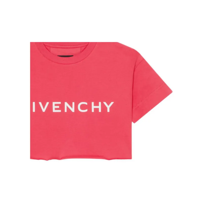 Givenchy Cropped Tee 'Raspberry'-3