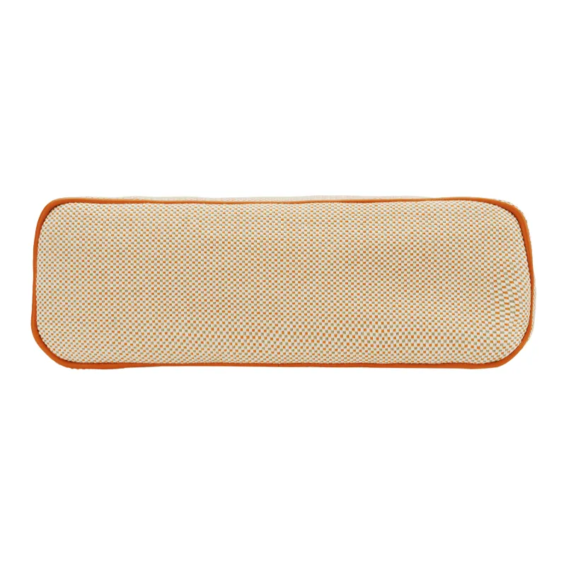 HERMES Bolide Canvas Storage Bag Women's Orange-4