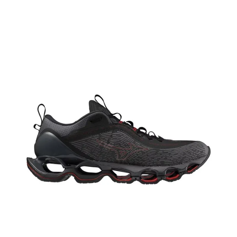 Mizuno Wave Prophecy 13 Dark Grey Red-1