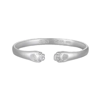 ZHONGLING 999 Fine Silver Sterling Silver Bracelets Women's