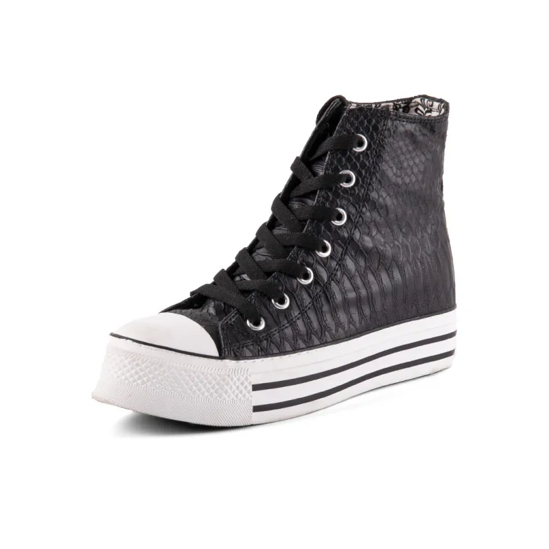IiJin Height Increasing High Top Skateboard Shoes Women's-1