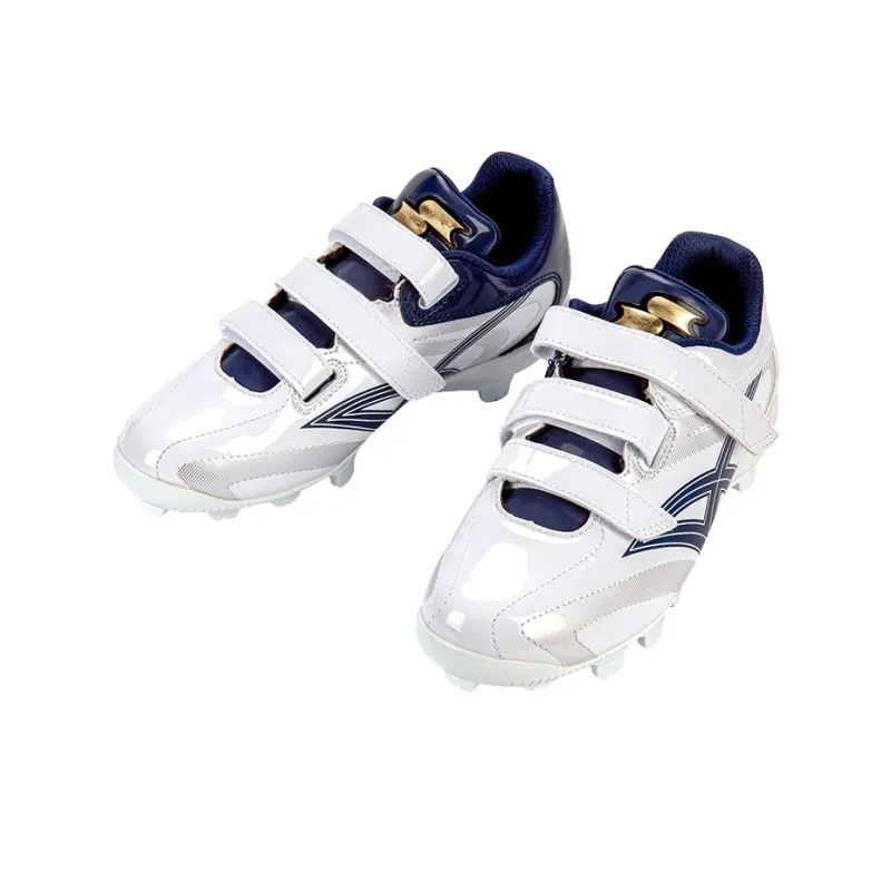 SSK Anti Slip And Wear Resistant Support Low Top Training Shoes Unisex White Navy Blue-2