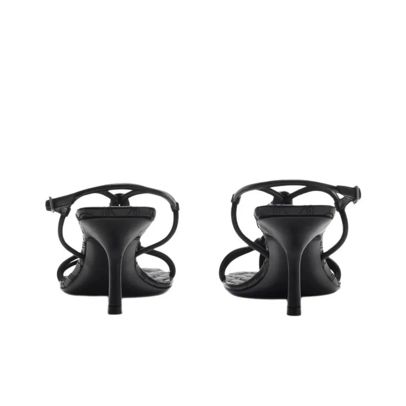 Burberry Ronda Strap Sandals 6.5cm Women's Black-4
