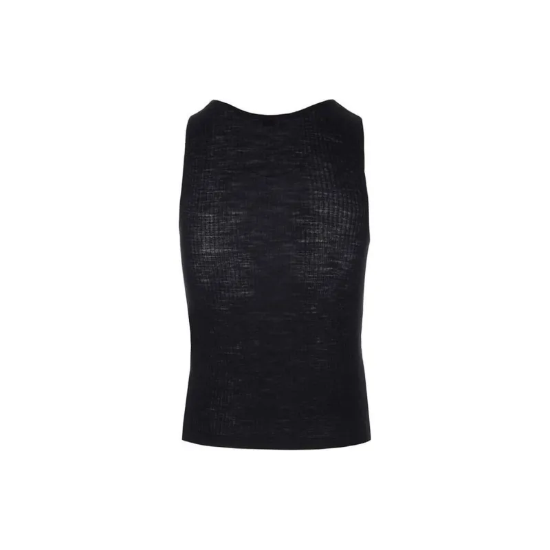 SAINT LAURENT Cassandre Sleeveless Tank Top-1