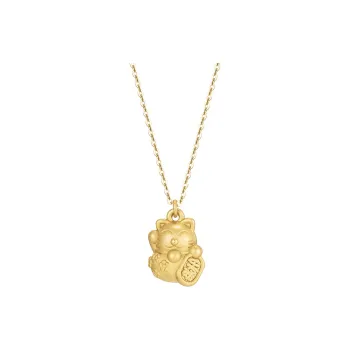 SOFTDORA S999 Fine Silver Necklaces Women's Gold