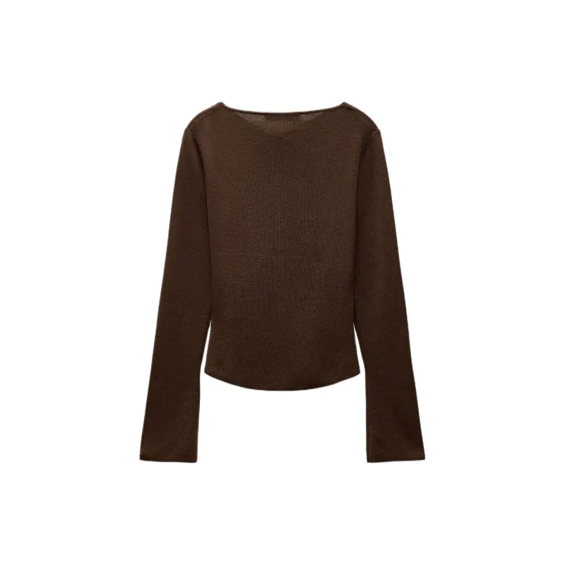 ZARA Knitwear Women's Dark Brown-1