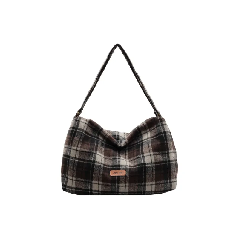 Yalu Canvas Canvas Bag Shoulder Bags Women's Black/Red/Coffee-1