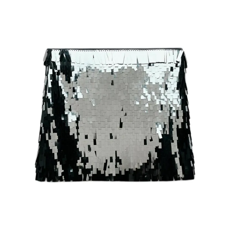 ZARA Trf Casual Short Skirts Women's Blue-1