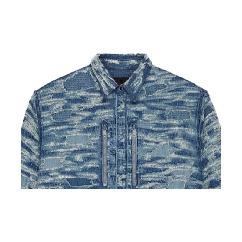 Givenchy Denim Jackets Men Blue-4