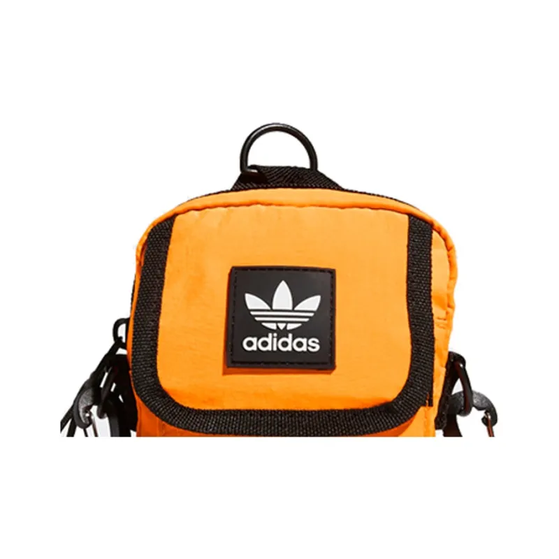 Adidas Originals Nylon Fabric Crossbody Bag Regular Unisex Bright Orange-3