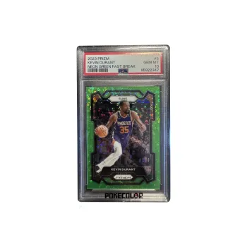 PANINI 2023 24 Prizm KD PSA10 Green Bubbles 5 Strand Holographic Card Sports Cards 1 Pc