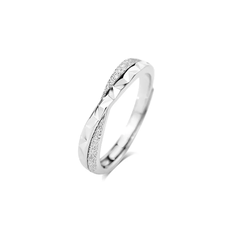 BLANK IN BLANK Sterling Silver Rings Unisex-5