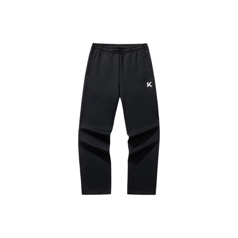 Anta Basketball Collection Knitted Sports Pants Men's Basic Black-0