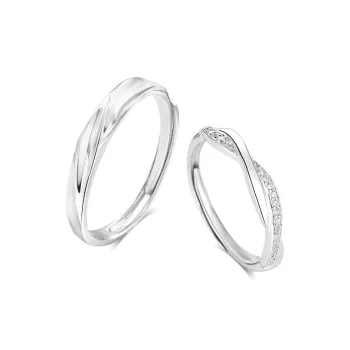 BLANK IN BLANK Sterling Silver Rings Unisex Snake Year Decorative Box