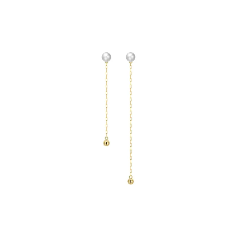 ZHENZHUAOMI Freshwater Pearl Drop Earrings Women's-0
