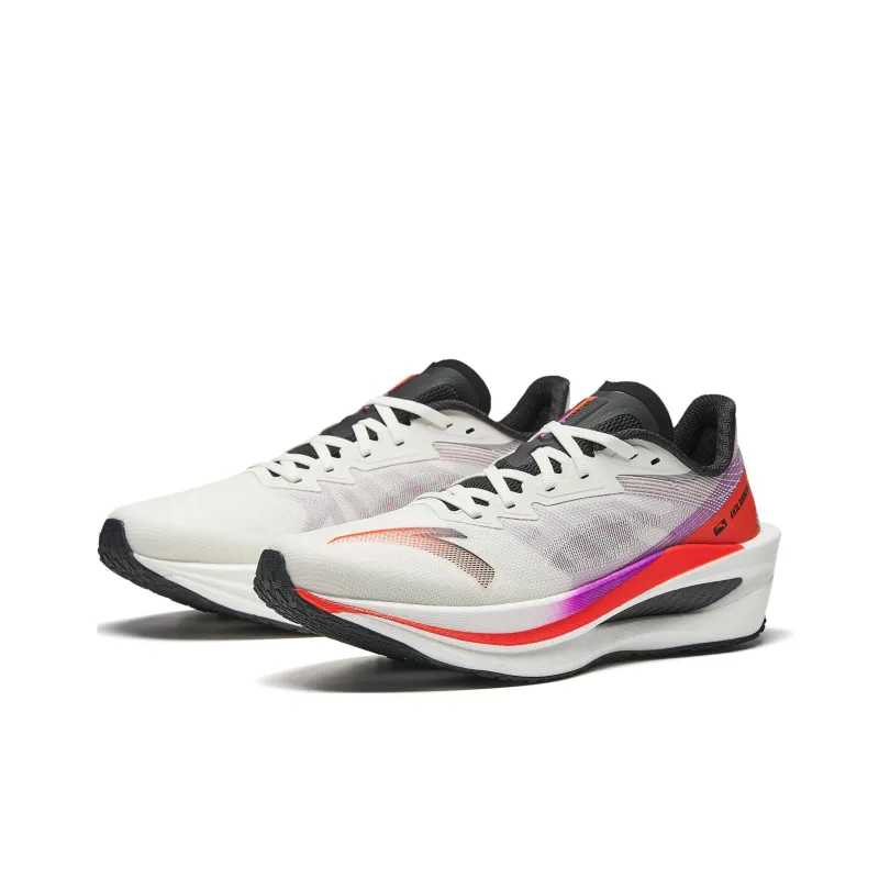 Anta Cushioning Anti Slip And Wear Resistant Low Top Training Running Shoes Men's Light Year White-3