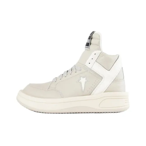 Converse x Rick Owens DRKSHDW Turbowpn High Top Casual Shoes Unisex Beige
