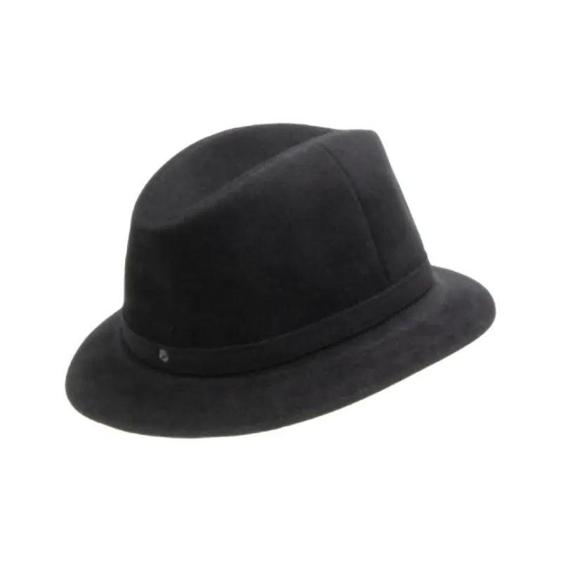 Borsalino Logo patch Felted Trilby-2