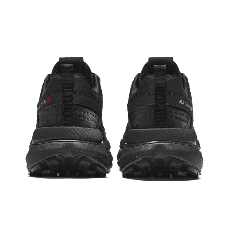 Anta Open Mountain V2 Slip Resistant, Abrasion Resistant, Breathable Low Top Outdoor Shoes Women's Basic Black-5
