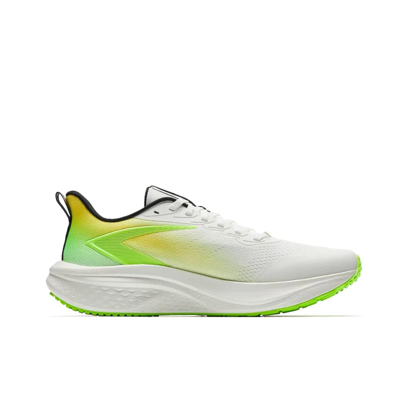 Anta Anti-Slip And Wear-Resistant Breathable Low-Top Casual Running Shoes Men's White Yellow Green-1
