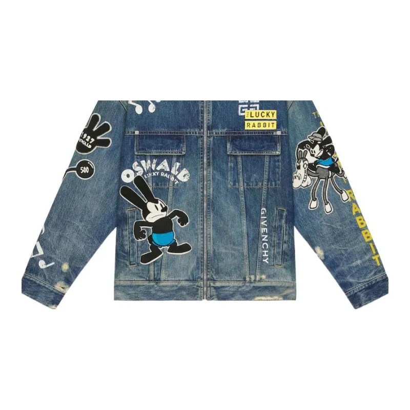 Disney X Givenchy Denim Jackets Men Blue-4