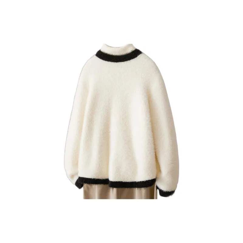 IHIMI Knitwear Women's White Black-1