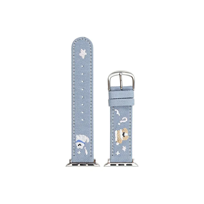Warbler Dew Watch Band Apple Compatibility Denim Material-2
