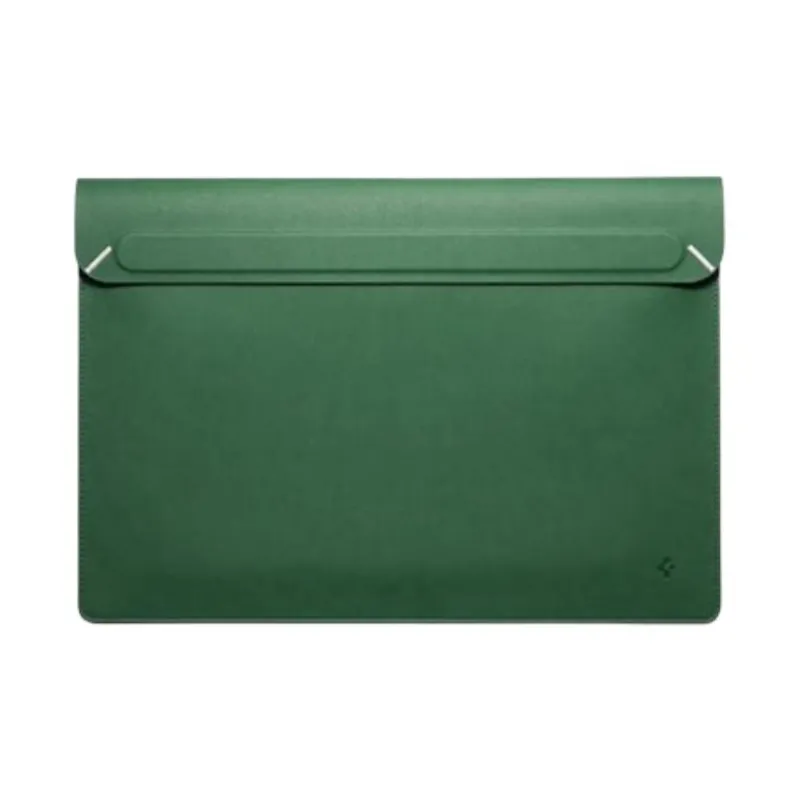 Spigen Leather Laptop Bag Unisex Green-0