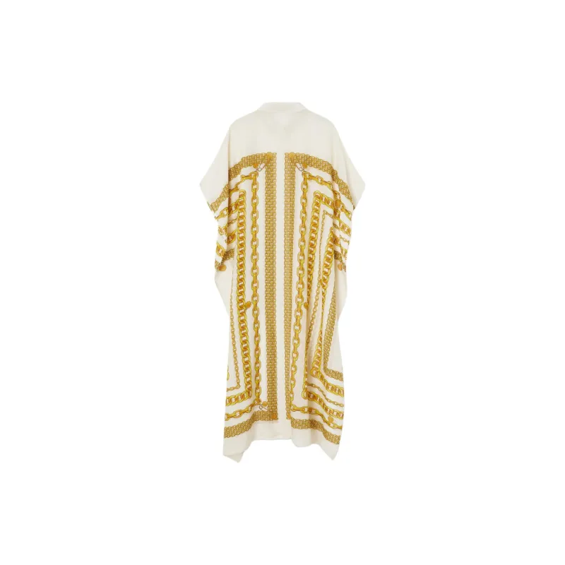 VERSACE Chain Link Printed Short Sleeved Cover Up-1