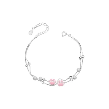 Hua Xi Fu Jewelry S925 Silver Bracelets Women's Pink