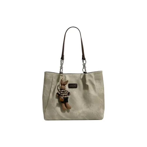 PAYOT Microfiber Synthetic Leather Tote Bag Shopping Bag Shoulder Bags Regular Women's Sand Tea Brown